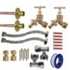 Brass Quick Connect Bib Tap FULL Connection Kit x2 Home & Garden Free Shipping 9