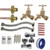 Brass Quick Connect Bib Tap FULL Connection Kit x2 Home & Garden Free Shipping 9