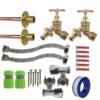 Brass Quick Connect Bib Tap FULL Connection Kit x2 Home & Garden Free Shipping 9