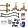Brass Quick Connect Bib Tap FULL Connection Kit x2 Home & Garden Free Shipping 9
