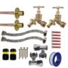 Brass Quick Connect Bib Tap FULL Connection Kit x2 Home & Garden Free Shipping 9