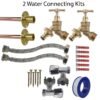 Brass Quick Connect Bib Tap FULL Connection Kit x2 Home & Garden Free Shipping 11