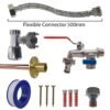 Double Lever Tap FULL Connection Kit Garden Hose Fittings Free Shipping 11