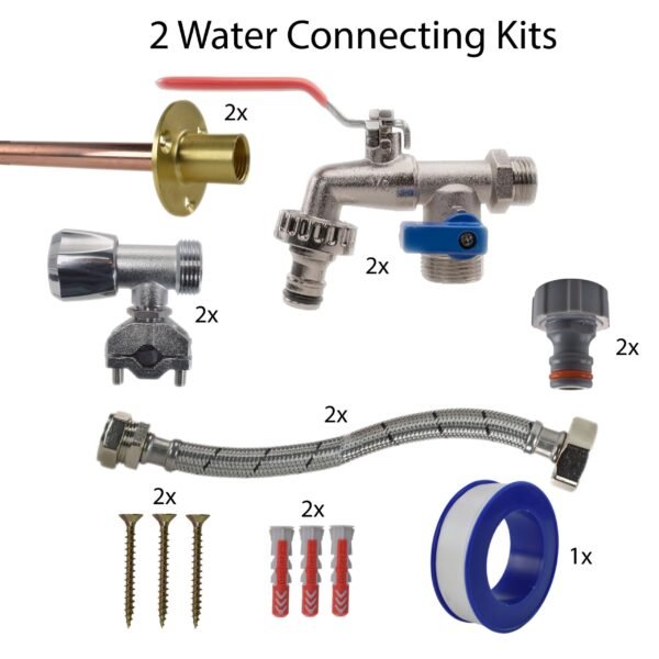 Double Lever Tap FULL Connection Kit x2 Home & Garden Free Shipping 7