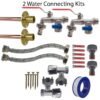 Double lever tap full connection kit x2 – home diy accessory uk wall tap connection kits free shipping 2