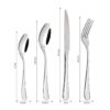 Stainless steel cutlery set 24pcs for family dining at home – home diy accessory uk home accessories free shipping 33