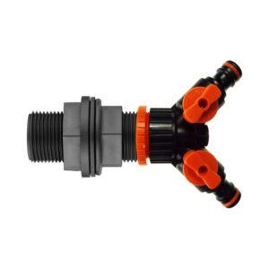 Water Butt Kit ¾” with Two Way Valved Splitter Home & Garden Free Shipping