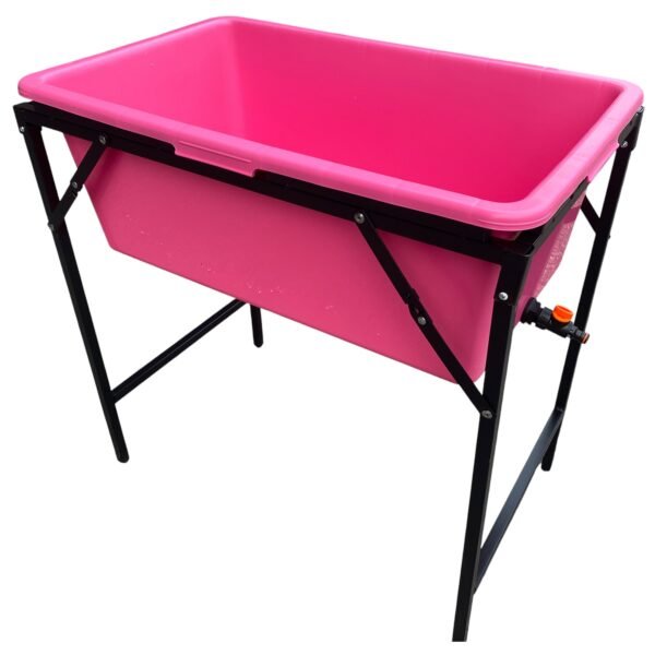 Pink Dog Bath with Drain Valve (Black) and Stand Home & Garden Free Shipping 5