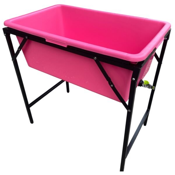 Pink Dog Bath with Drain Valve (Lime) and Stand Home & Garden Free Shipping 5