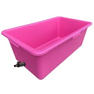 Pink Dog Bath with Drain Valve (Black) Home & Garden Free Shipping