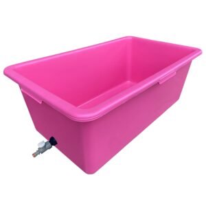 Pink Dog Bath with Drain Valve (WL) Home & Garden Free Shipping