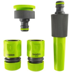 Hose Connectors Set With Nozzle Lime Home & Garden Free Shipping