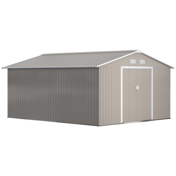 Garden Shed 12.5x11ft with Metal Roof & Tool Storage Unit Garden Free Shipping 5