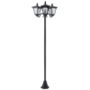 Outdoor Solar-Powered Garden Lamp Post IP44 Black 182.5 cm Garden Free Shipping 21