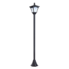 Solar Garden Post Lamp – Dimmable LED Bollard 1.2m Tall Black Garden Free Shipping 21