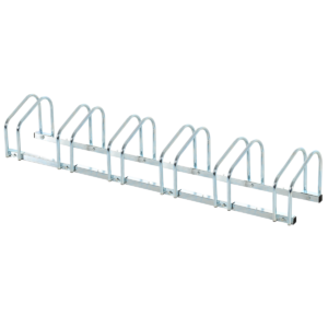 HOMCOM 6-Bike Parking Rack: Floor/Wall Mount, Detachable, Galvanized Steel DIY & Tools Free Shipping