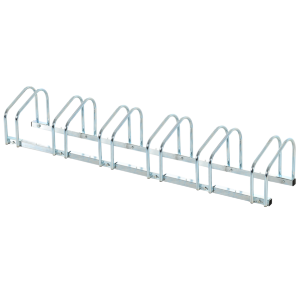 HOMCOM 6-Bike Parking Rack: Floor/Wall Mount, Detachable, Galvanized Steel DIY & Tools Free Shipping 5