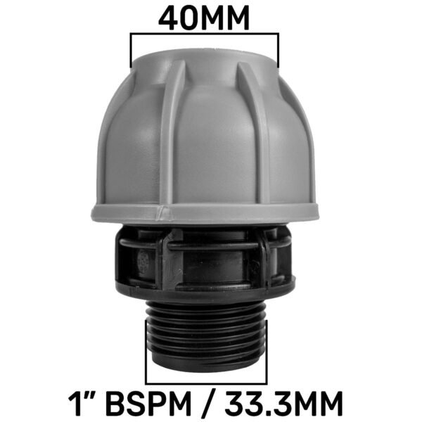 MDPE Straight Joiner 40mm – 1″ BSPM Home & Garden Free Shipping 5