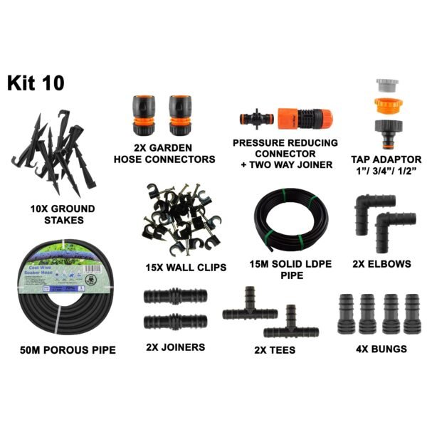 Porous Pipe Kit, POROUS-KIT10 Home & Garden Free Shipping 5