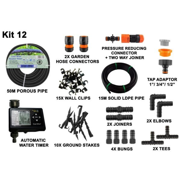 Porous Pipe Kit, POROUS-KIT12 Home & Garden Free Shipping 5