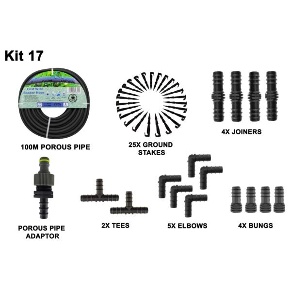 Porous Pipe Kit, POROUS-KIT17 Home & Garden Free Shipping 5