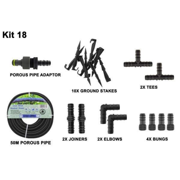 Porous Pipe Kit, POROUS-KIT18 Home & Garden Free Shipping 5