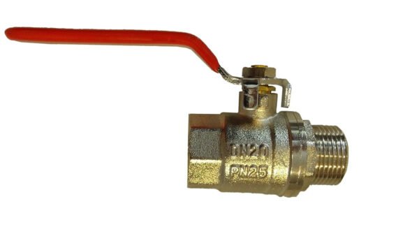 Brass Nickel-Plated Lever Valve 1.5″ BSPM-F Home & Garden Free Shipping 5