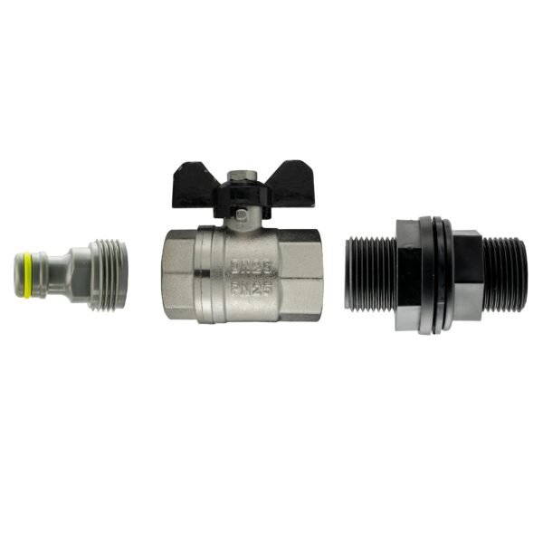 Water Butt Kit 1/2” BSP with Metal BSPF Bib Valve and Male Home & Garden Free Shipping 5