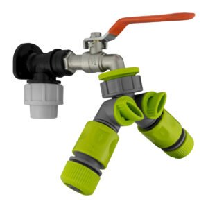 Wall Flange Kit 20mm MDPE – Lever Tap & Two Way Splitter & Home & Garden Free Shipping