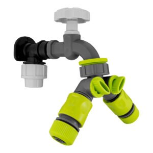 Wall Flange Kit 20mm MDPE – PP Bib Tap with Tap Splitter & Home & Garden Free Shipping