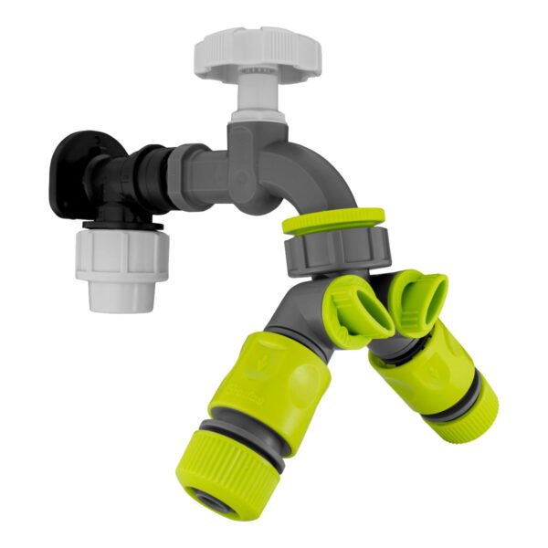 Wall Flange Kit 20mm MDPE – PP Bib Tap with Tap Splitter & Home & Garden Free Shipping 5