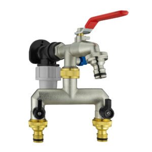 Wall Flange Kit 20mm MDPE – Double Tap with Triple Outlet Home & Garden Free Shipping