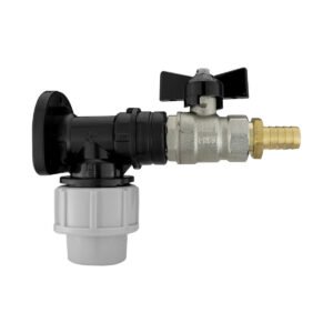 Wall Flange Kit 20mm MDPE – Bib Valve + Brass 13mm Barb Home & Garden Free Shipping