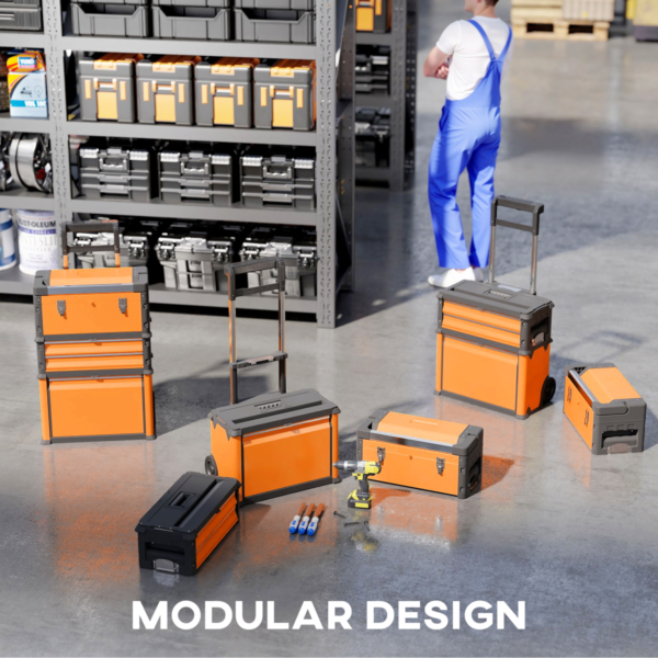 Tool Box Organizer with Removable Trays for Home DIY & Pet Care