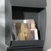 Weatherproof Letter Box Wall-Mounted with Lock & Viewing Windows