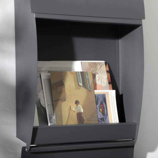 Weatherproof Letter Box Wall-Mounted with Lock & Viewing Windows
