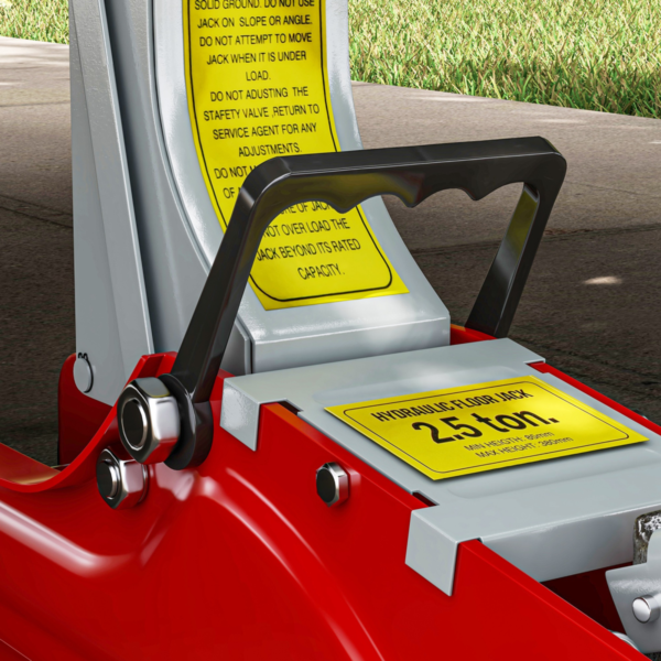 Hydraulic Low-Profile Car Jack with 8–38cm Range, Red 2.5T