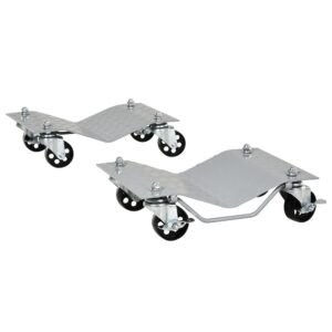 Car Wheel Dollies, 680kg Capacity with Swivel Casters 2 Piece