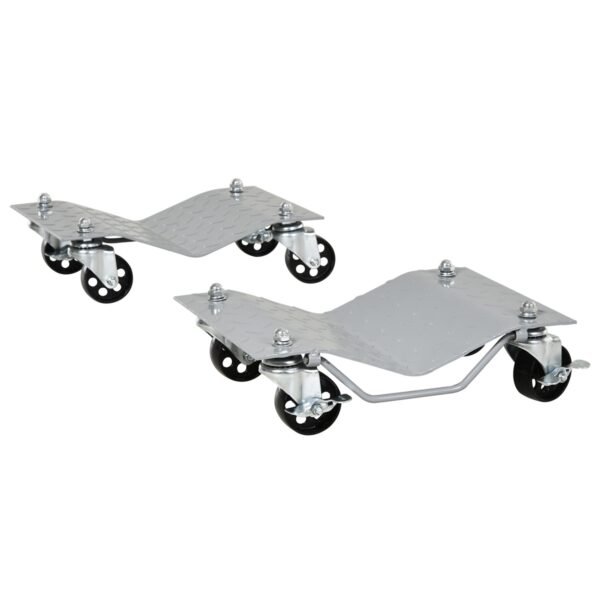 Car Wheel Dollies, 680kg Capacity with Swivel Casters 2 Piece