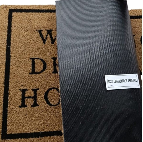 Doormat 60cm x 40cm – ‘welcome and leave by 9:00’ – outdoor indoor entrance door mat uk doormats free shipping 2