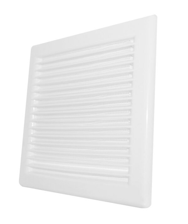 Louvre vent white dl/100 rw lux with fly mesh – louvre air vent cover uk louvre vents free shipping 3