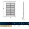 Louvre Vent D/170x240W 240mm X 170mm with Fly Screen Home & Garden Free Shipping 47