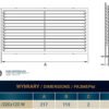 Louvre vent d/220x120w classic 220mm x 120mm with fly screen home & garden free shipping 10