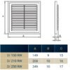 Louvre Vent D/150RW Classic 150mm Louvre Vents Free Shipping 57