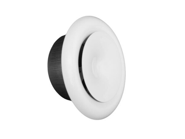 White Metal Extract Ceiling Valve 125mm – Anemostat SV Anemostats Free Shipping 45