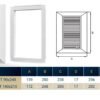 Louvre vent duo smart 140/210 140mm x 210mm with fly mesh – louvre air vent cover uk louvre vents free shipping 53