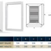 Louvre vent duo smart 90/240 brown 90mm x 240mm with fly screen louvre vents free shipping 75