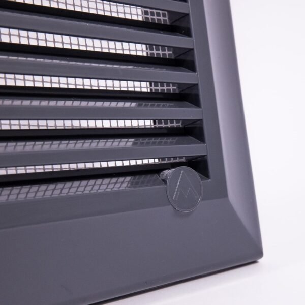Louvre Vent Graphite Duo Smart 135G 135mm With Fly Mesh Louvre Vents Free Shipping 43