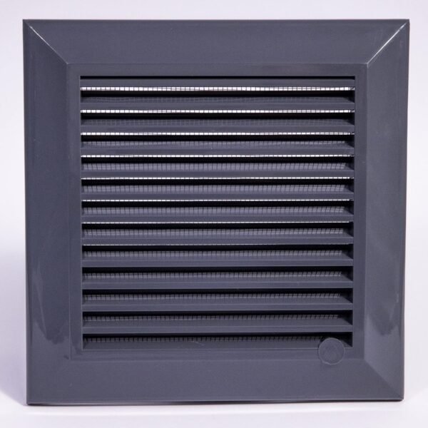 Louvre Vent Graphite Duo Smart 135G 135mm With Fly Mesh Louvre Vents Free Shipping 37