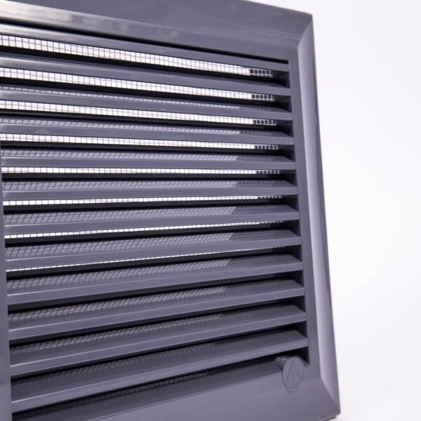 Louvre Vent Graphite Duo Smart 135G 135mm With Fly Mesh Louvre Vents Free Shipping 47